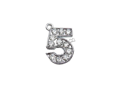 White Gold Plated | CZ Studded Pendants